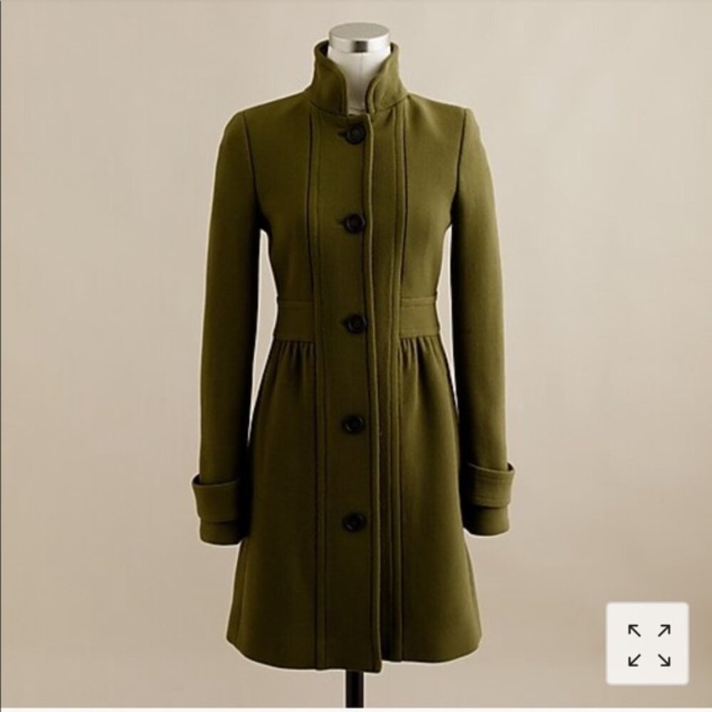 J. Crew Colletta Coat, white, sz 6